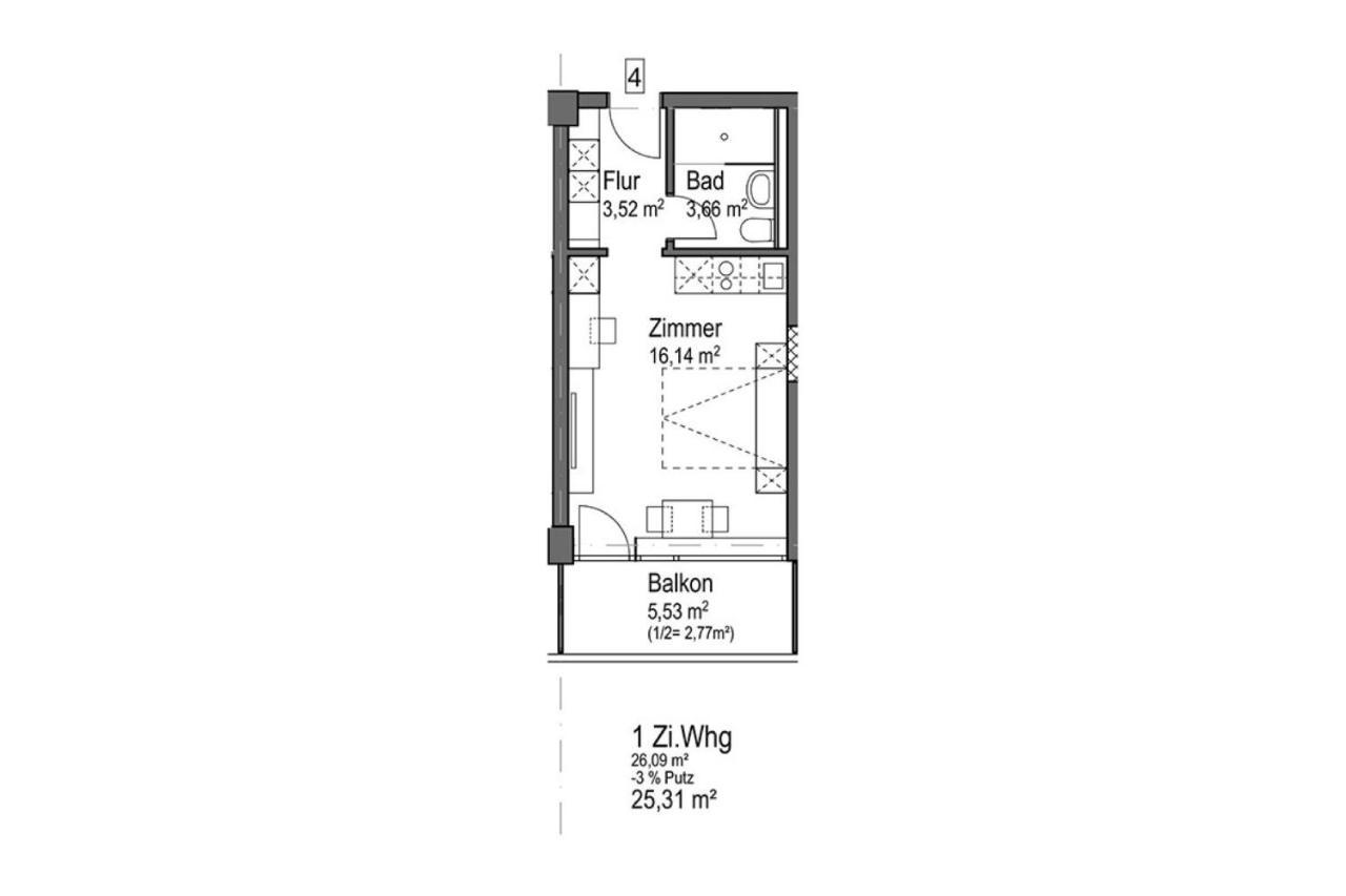 Huber Living Basic 203 Apartment แกร์เมอร์ริง ภายนอก รูปภาพ